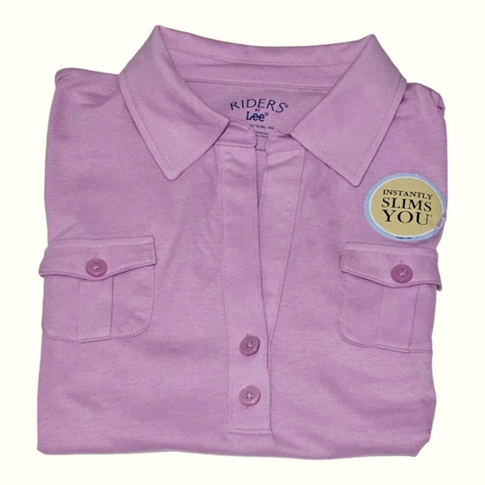 RIDERS by LEE Women's Slimming Silhouette Pink L - Picture 2 of 5